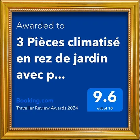 3 Pièces Climatisé En Rez De Jardin Avec Piscine Apartamento Villeneuve-Loubet